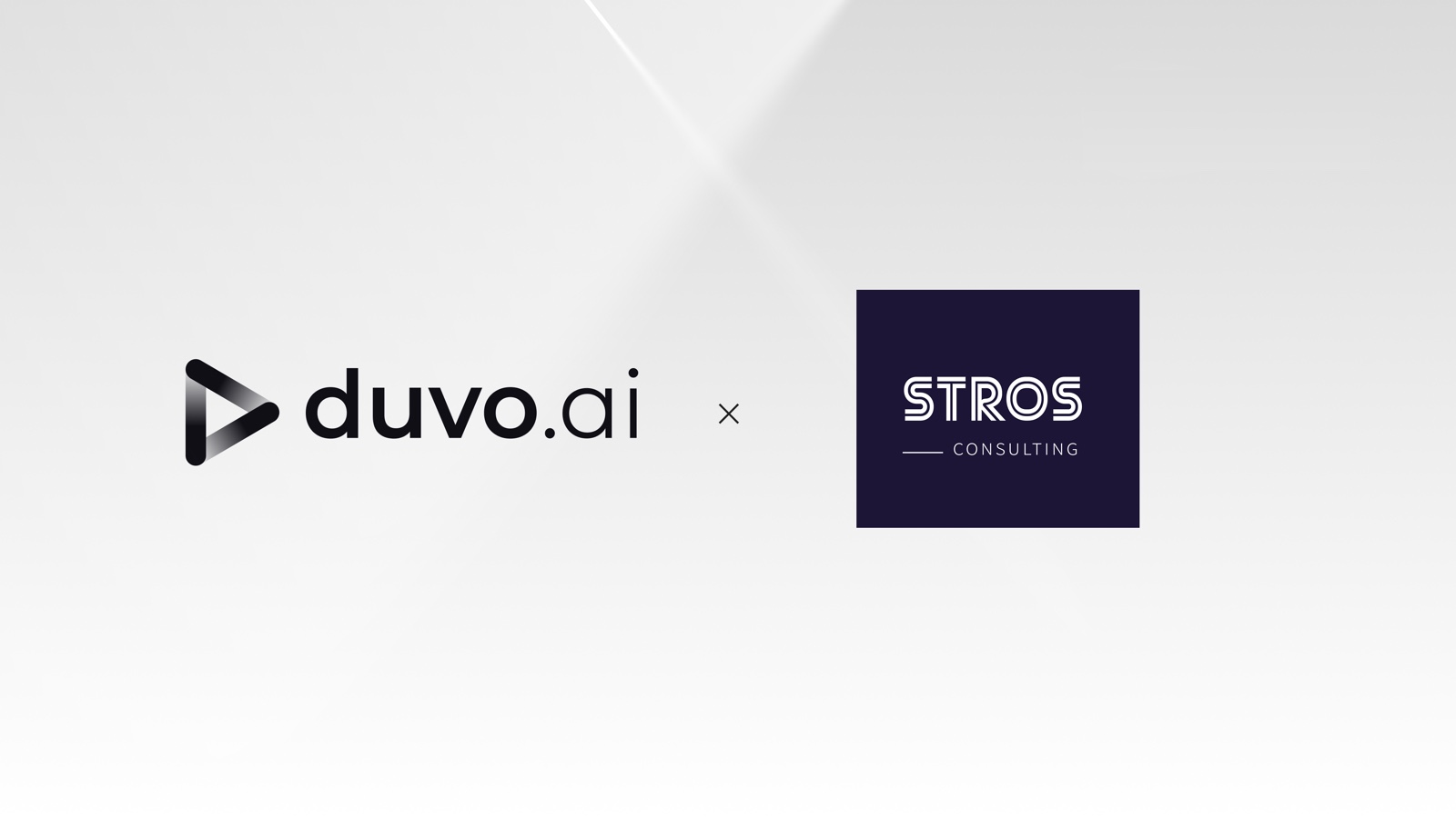 Duvo.ai and STROS partnership lockup